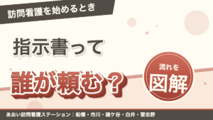 訪問看護を始めるとき、指示書って誰が頼むの?|あおい訪問看護ステーション